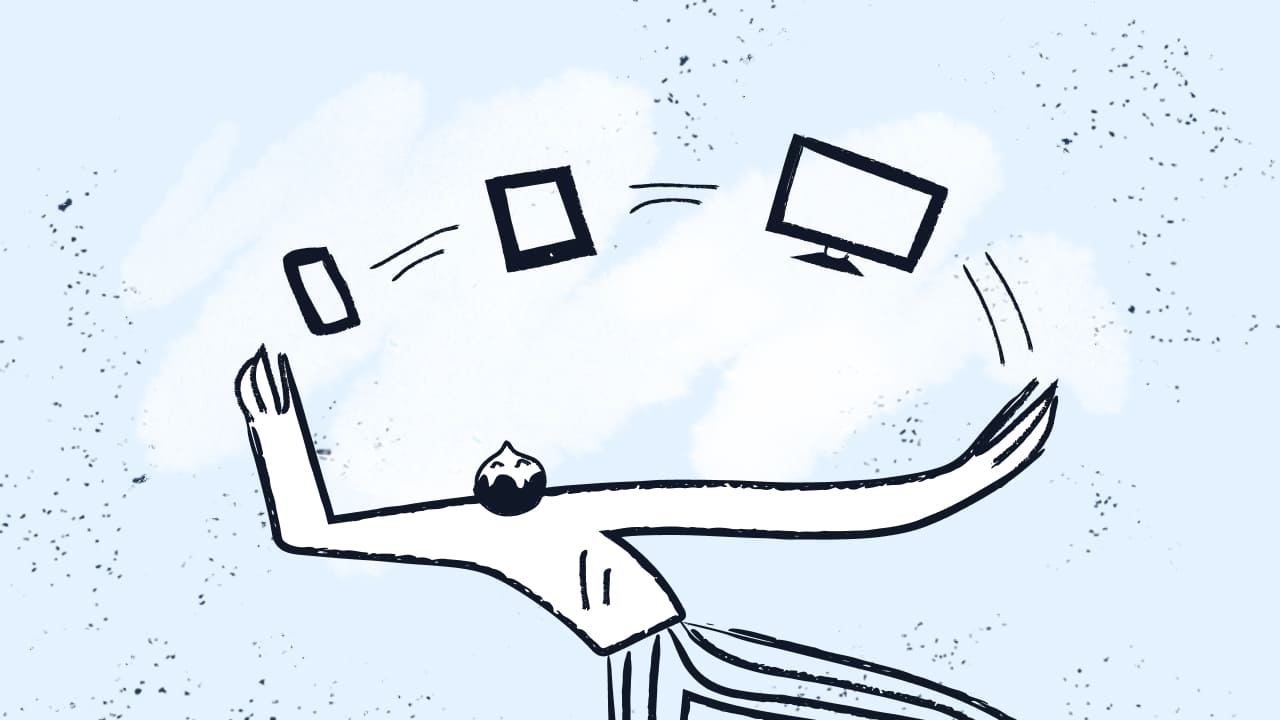 Support Hardware Dan Software - Download Modern Sunset Illustration | Retina